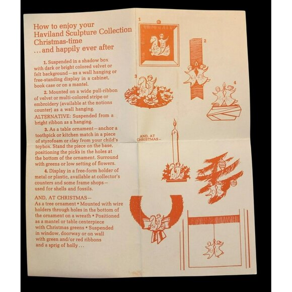 Haviland Limoges Dancing Angels 1971 Christmas Ornament Jean Jacques Prolongeau - Picture 9 of 9